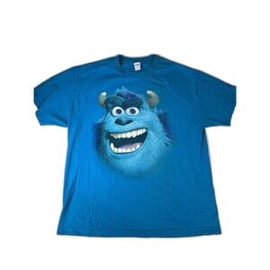 Vintage Y2K Disney Pixar Sully Big Face Monsters Inc T-Shirt Sz Adult XL Blue ii